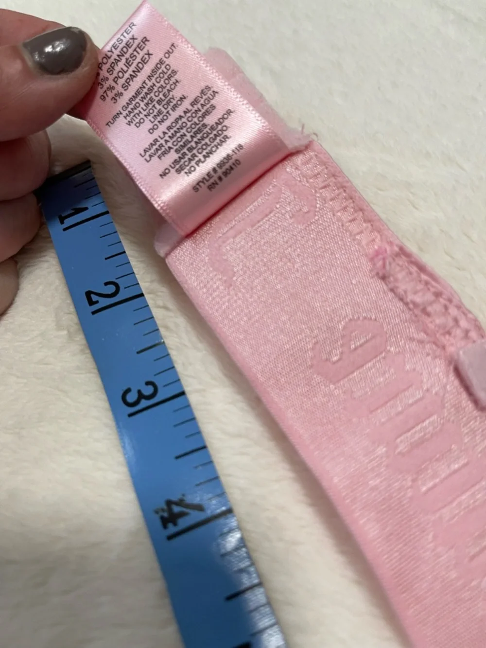 Juicy Couture Pink Satin Triangle Bralette Lounge Wireless Underband Medium